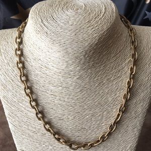 JAY STRONGWATER NIB AUTHENTIC TOGGLE 18K GOLD-PLATED TEXTURED FINISH NECKLACE